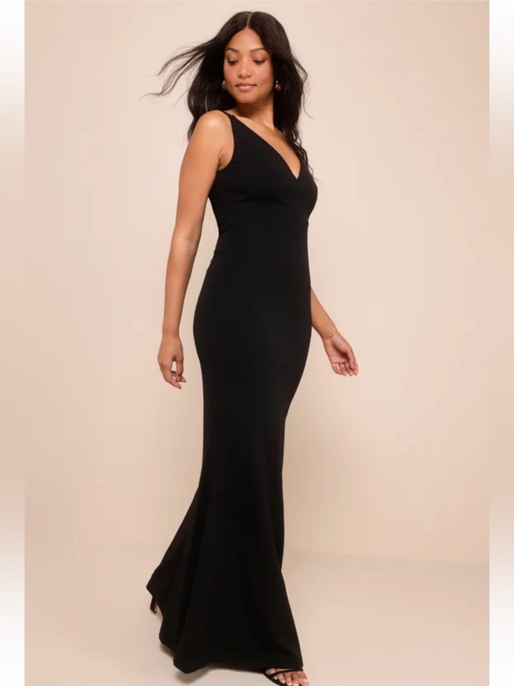 NWT Lulus Melora Black Sleeveless Maxi Dress - Picture 7 of 11